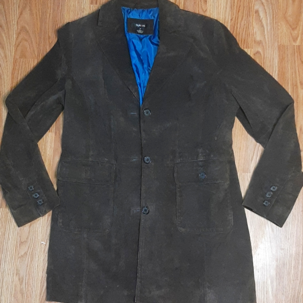Suede Coat M Brown Style & Co.